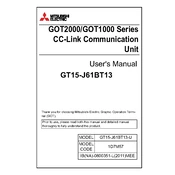 Mitsubishi Electric GT15 J61BT13 manual cover