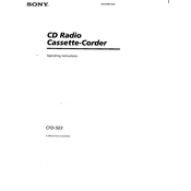 Sony CFD-503 manual cover