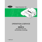 Carrier PID UG1024-UG1226 manual cover