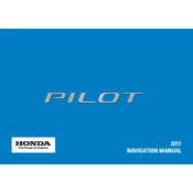 Honda Pilot 2017 manual cover