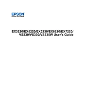 Epson EX3220 manual cover