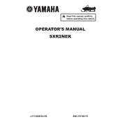 Yamaha SXR2NEK 2019 manual cover