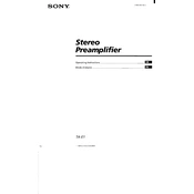 Sony TA-E1 manual cover