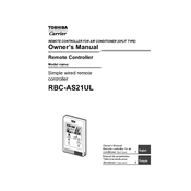 Carrier RBC-AS21UL manual cover