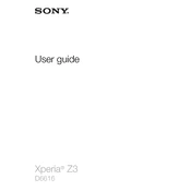 Sony D6616 Xperia Z3 manual cover