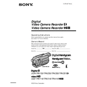 Sony CCD-TRV118 manual cover