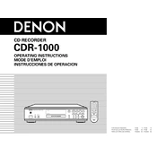 Denon CDR-1000 manual cover