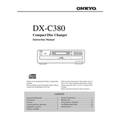 Onkyo DX C380 manual cover