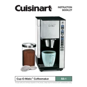 Cuisinart SS-1 manual cover