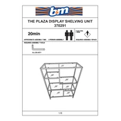 The Plaza B&M Display Shelving Unit 370291 manual cover