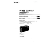 Sony CCD-CR1 manual cover