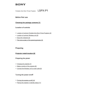 Sony LSPX-P1 manual cover