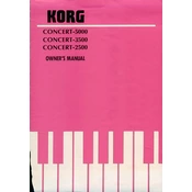 KORG C-2500 manual cover