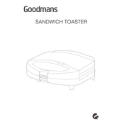 Goodmans B&M Sandwich Toaster 320139 manual cover