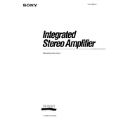 Sony TA-AV501 manual cover