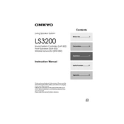 Onkyo LS3200 manual cover