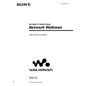 Sony NW-E2 manual cover