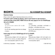 Sony SLV-D300P manual cover