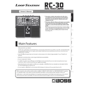 Boss RC-30 manual cover