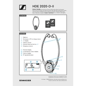 Sennheiser HDE 2020-D-II manual cover