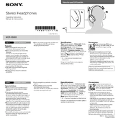 Sony MDR-XB600 manual cover