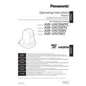 Panasonic AW-UN70WPC manual cover