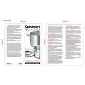 Cuisinart FCT-10 manual cover