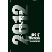 Polaris 600 IQ Widetrak 2012 manual cover