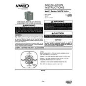 Lennox 14HPX manual cover