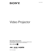 Sony VPL-VZ1000 manual cover