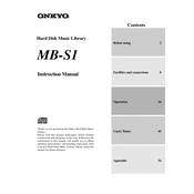 Onkyo MB S1 manual cover