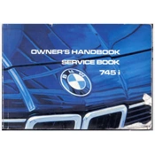 BMW 745i Sedan South Africa Edition 7 Series 1984 manual cover