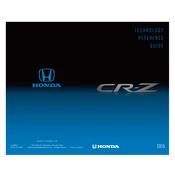 Honda CR-Z 2015 Technology manual cover