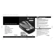 Cobra XRS 9730 manual cover