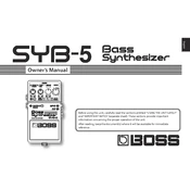 Boss SYB-5 manual cover