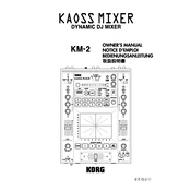 KORG KAOSS MIXER manual cover