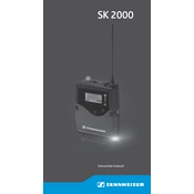 Sennheiser SK 2000 manual cover