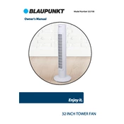 Blaupunkt B&M 32 Inch Tower Fan 332708 manual cover