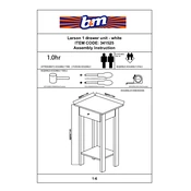 Larson B&M 1 Drawer Unit White 341525 manual cover