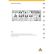 Behringer Cat manual cover