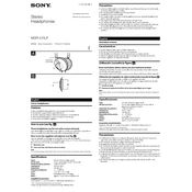 Sony MDR-570LP manual cover