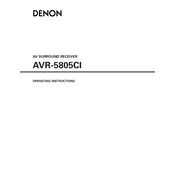 Denon AVR-5805CI manual cover