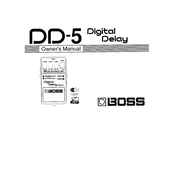 Boss DD-5 manual cover