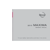 Nissan Maxima 2013 manual cover