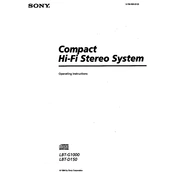 Sony LBT-D150 manual cover