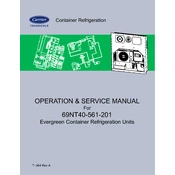 Carrier Transicold 69NT40-561-201 manual cover