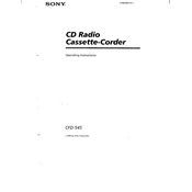 Sony CFD-545 manual cover