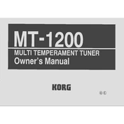 KORG MT-1200 manual cover