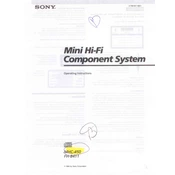 Sony FH-B411 manual cover