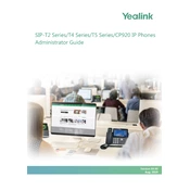 Yealink SIP-T2 Series, T4 Series, T5 Series, CP920 IP Phones